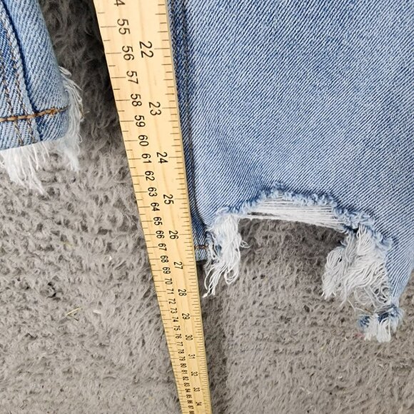 American Eagle Outfitters Jeans Womens 4 Light Wash Stretch Mid Rise Mom - Picture 7 of 13